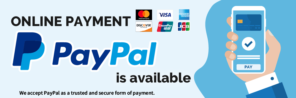 PayPal is available