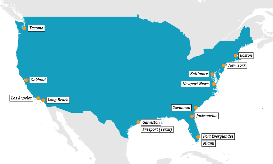 USA Arrival Port